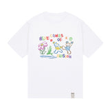 HERE COMES OF Drawing Short Sleeve Tee