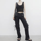 Limone strap button pants