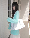 Pecan Leather Shirred Shoulder Bag