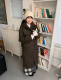Noriko Hood Quilting Long Coat