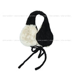 Fleece Knit Cable Earmuffs