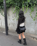 Miru Buckle Square Leather Bag