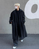 F/W robe wool overfit balmacan coat