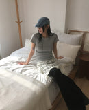 Dome lace see-through unbalanced layered midi skirt