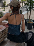 FIX Heart Denim Halter Sleeveless