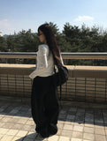 Kiki Ribbon Back Pocket Balloon Cotton Long Pants