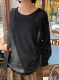 [unisex] Wild Color Linen Over Long Sleeve Tee
