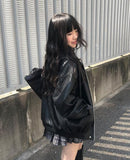 Milan Overfit Leather Blouson Leather Jacket