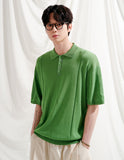 Epic Like Linen Short Sleeve Collar Knit