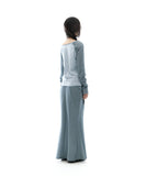 Side Panel Mermaid Maxi Skirt