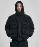 Cargo Vest Layered Padded Jacket