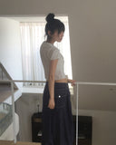 Coru lace round collar short sleeve blouse