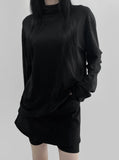 Romb Loose Fit Turtleneck T-Shirt