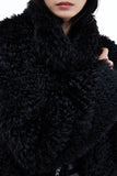 Tomer High Neck Fur Coat