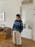 Santo Round Nordic Knit