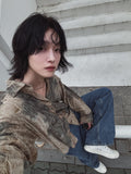 Nogsi grunge dyeing overfit shirt