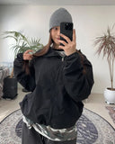 Rippen diagonal zipper windbreaker