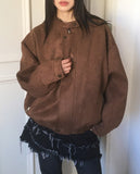 Mober Suede Blouson Jacket Jumper