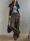 P.O. Straight Cargo Cotton Pants