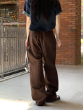 Kanter shirring cargo two way jogger pants