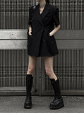 Tabarin wrap one piece short sleeve jacket