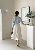 Yupia Flared Banding Long Skirt