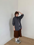 [unisex] Comb Linen Stripe Over Shirt