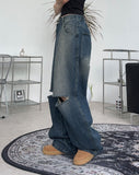 Peber Damage Banded Denim Pants