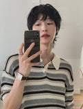 Dots Stripe Half Knit