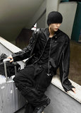 Deep Black Knit Jacket + Silver Winter Jacket