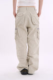 Structured utility cargo cotton pants