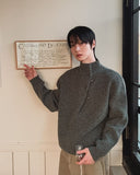 Cleo Half-Neck Snap Knit