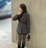 Belt Strap Short Coat