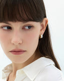 Triple Silver (C) Round Earrings M