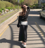Casual Off-Shoulder Crop Sweatshirt