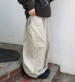 Pyotun Pintuck Banding Cotton Wide Pants