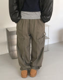 Pcom Vintage Pocket Wide Cargo Pants