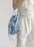 Pove Satin String Bag