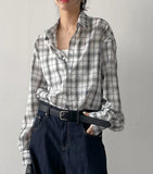 Wrinkle Check Overfit Shirt