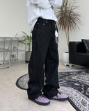 Cade semi-wide denim pants