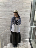 Ryan Printing Stripe Over Long Sleeve Tee