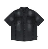 DENIM HALF SHIRT