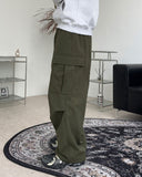Peuon brushed nylon cargo pants