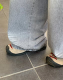 Hamens Washing Denim Wide Pants