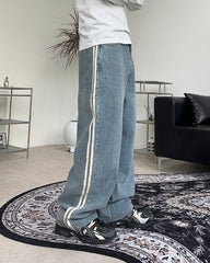 【THE TOE】 TRACK DENIM PANTS トラックデニムパンツ Emirates Track Denim Pants – THE TOÉ