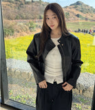 Layered Crop Top Long Sleeve Knit Cardigan Two-Piece Set