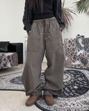 Root Pigment Work Balloon Pants