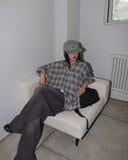 Mens Side Snap Slit Balloon Fit Denim Pants