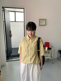 Iniku Nylon Pocket String Crop Shirt