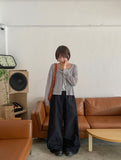 Kyoses Shirring Nylon Banding Wide Pants